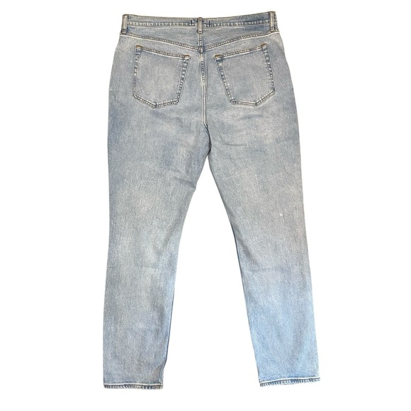 Abercrombie Fitch Jeans Womens 35/20R Light Wash Straight Ultra High Rise NWT$90 - Picture 5 of 13